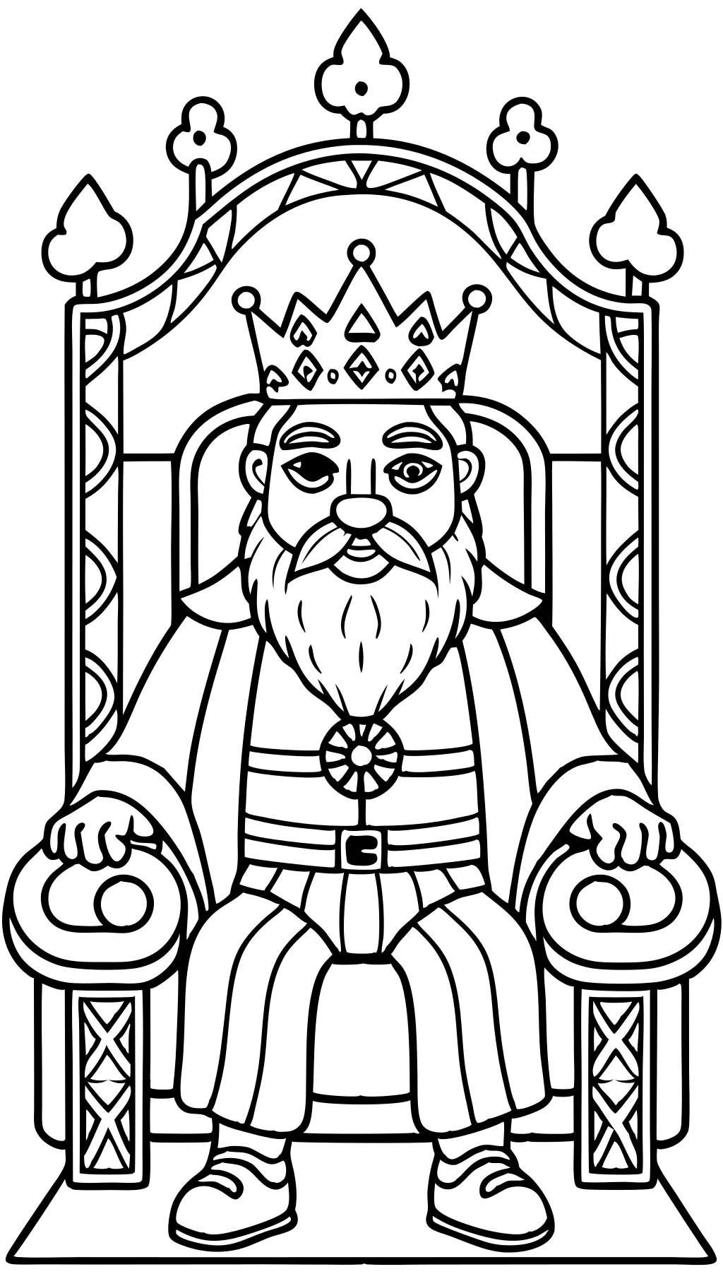 coloring pages king